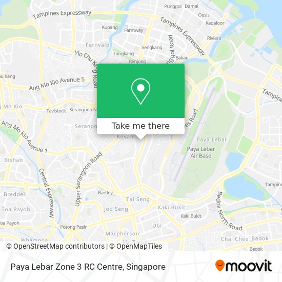 Paya Lebar Zone 3 RC Centre map