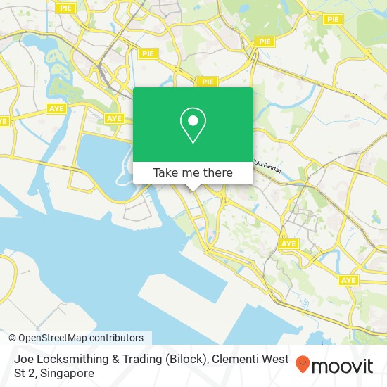 Joe Locksmithing & Trading (Bilock), Clementi West St 2 map