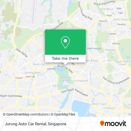 Jurong Auto Car Rental map