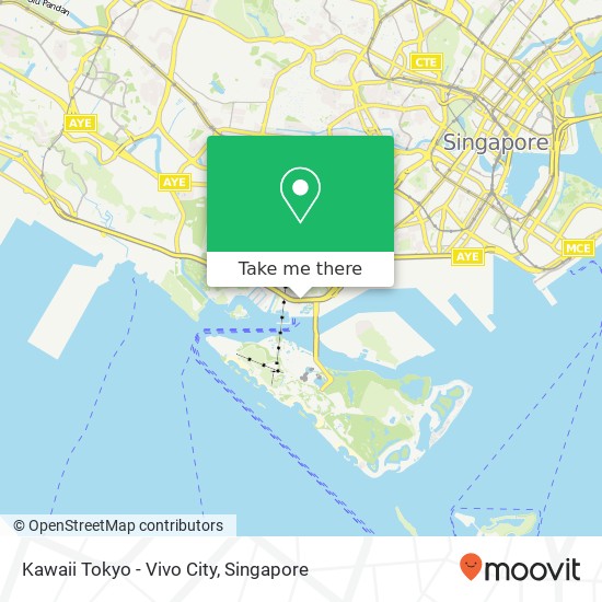 Kawaii Tokyo - Vivo City map