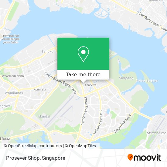 Prosever Shop map