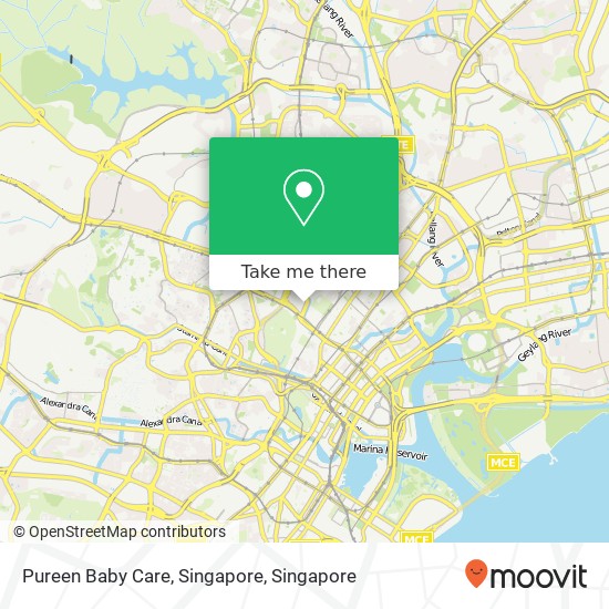 Pureen Baby Care, Singapore map