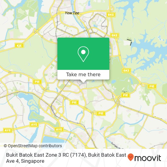 Bukit Batok East Zone 3 RC (7174), Bukit Batok East Ave 4地图