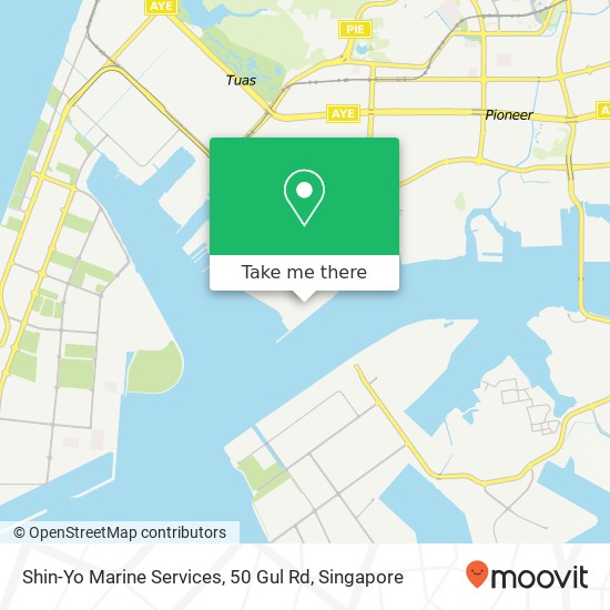 Shin-Yo Marine Services, 50 Gul Rd地图