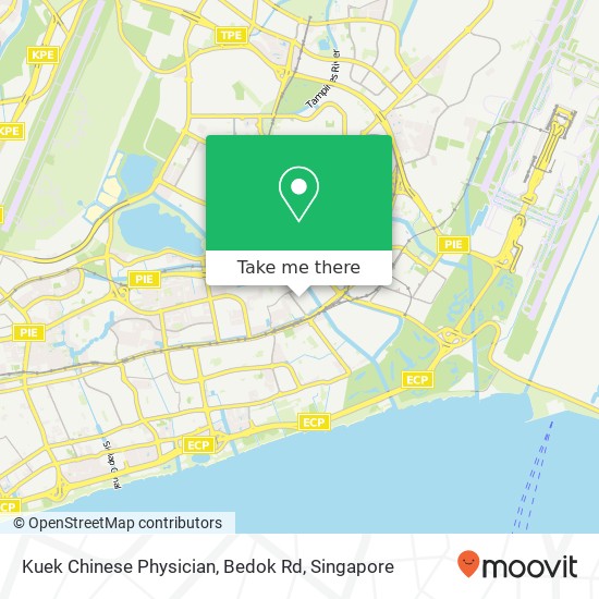 Kuek Chinese Physician, Bedok Rd map