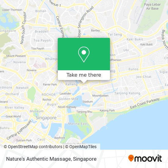 Nature's Authentic Massage map