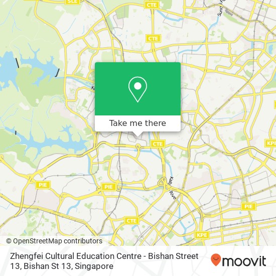 Zhengfei Cultural Education Centre - Bishan Street 13, Bishan St 13 map