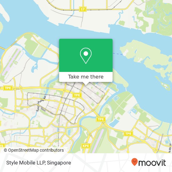 Style Mobile LLP, 601B Punggol Central地图