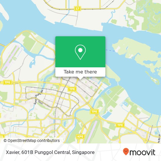 Xavier, 601B Punggol Central地图