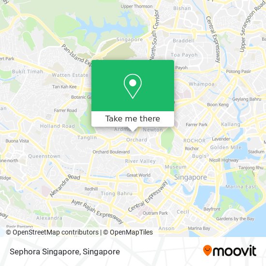 Sephora Singapore map