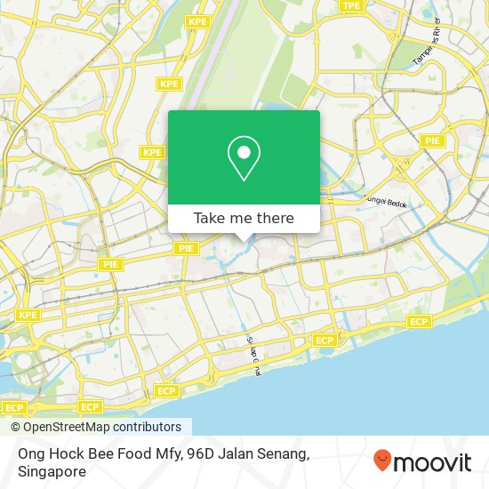 Ong Hock Bee Food Mfy, 96D Jalan Senang地图