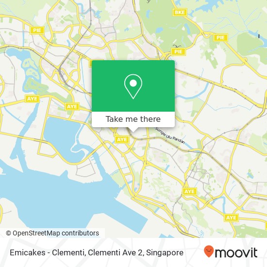 Emicakes - Clementi, Clementi Ave 2 map