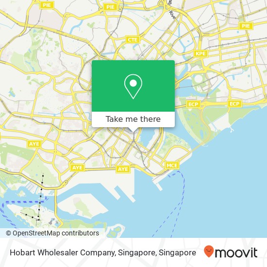 Hobart Wholesaler Company, Singapore map