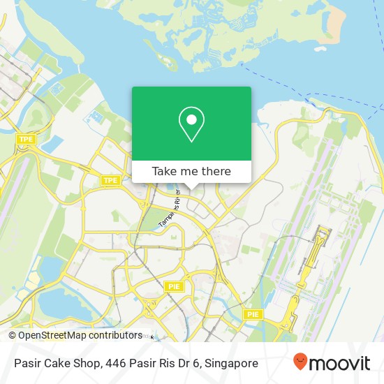 Pasir Cake Shop, 446 Pasir Ris Dr 6地图