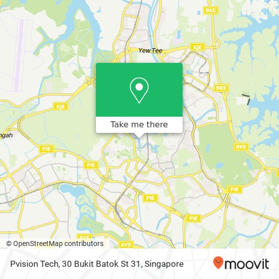 Pvision Tech, 30 Bukit Batok St 31 map