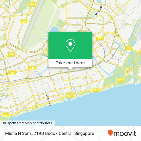 Misha N Sons, 219B Bedok Central地图