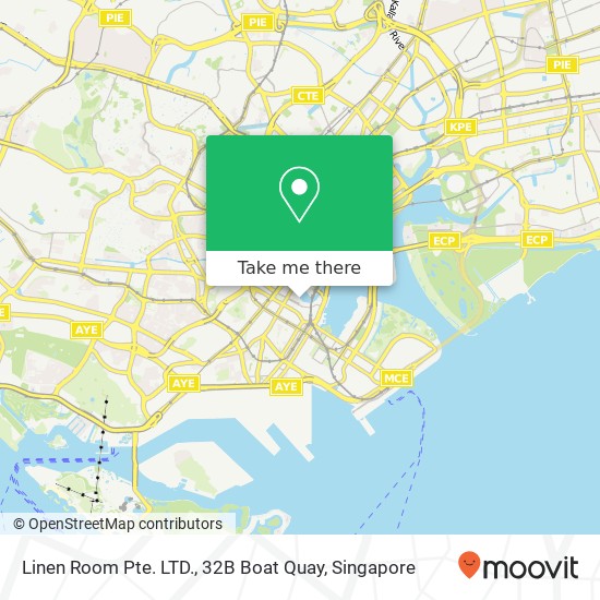 Linen Room Pte. LTD., 32B Boat Quay map