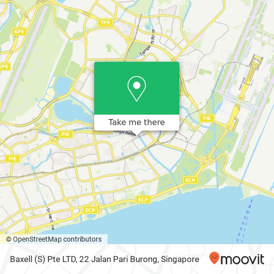 Baxell (S) Pte LTD, 22 Jalan Pari Burong map