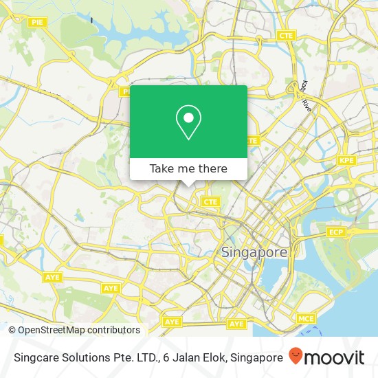 Singcare Solutions Pte. LTD., 6 Jalan Elok map