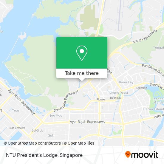 NTU President's Lodge map