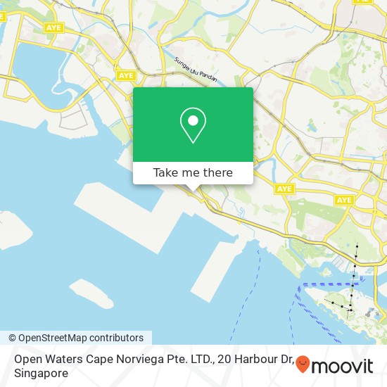 Open Waters Cape Norviega Pte. LTD., 20 Harbour Dr地图