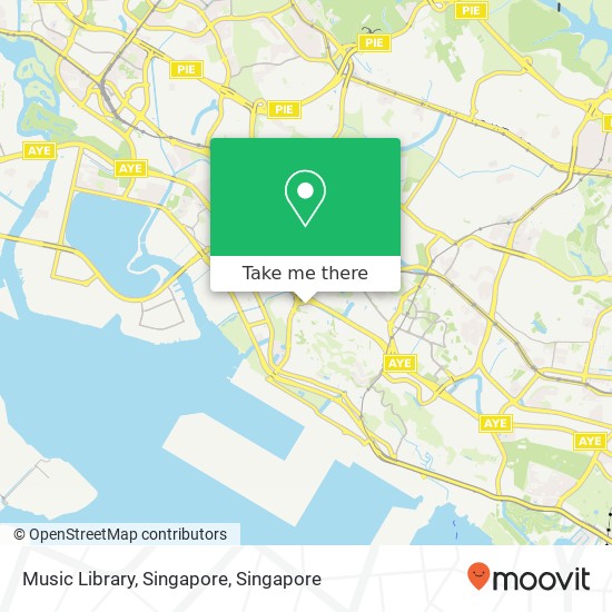 Music Library, Singapore map