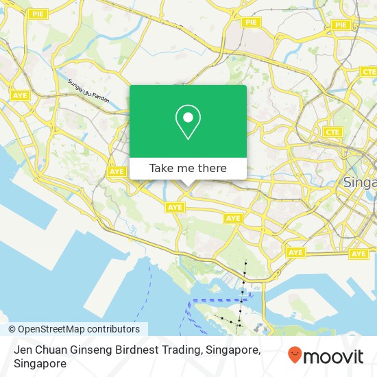 Jen Chuan Ginseng Birdnest Trading, Singapore map