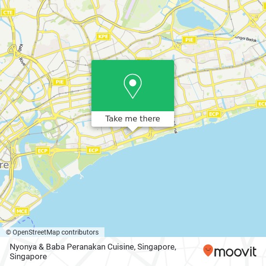 Nyonya & Baba Peranakan Cuisine, Singapore map