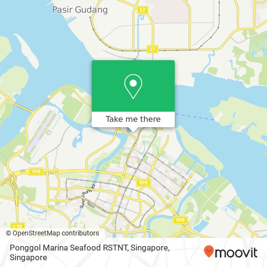 Ponggol Marina Seafood RSTNT, Singapore地图