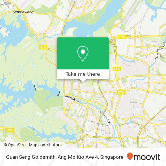 Guan Seng Goldsmith, Ang Mo Kio Ave 4 map