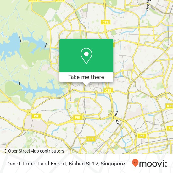 Deepti Import and Export, Bishan St 12 map