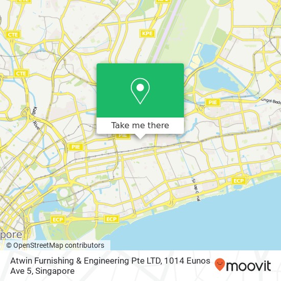 Atwin Furnishing & Engineering Pte LTD, 1014 Eunos Ave 5 map