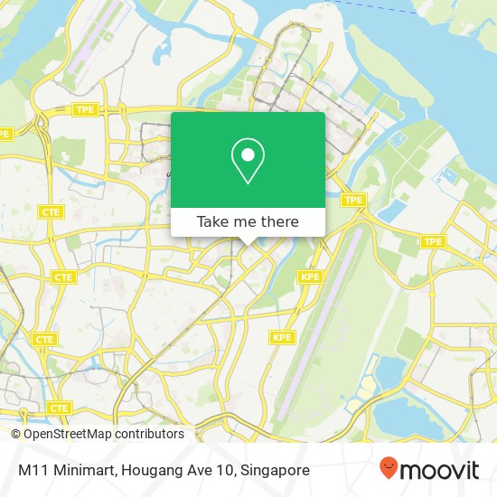 M11 Minimart, Hougang Ave 10 map