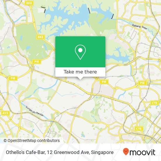 Othello's Cafe-Bar, 12 Greenwood Ave地图