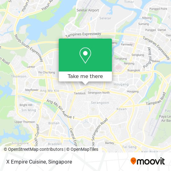 X Empire Cuisine map