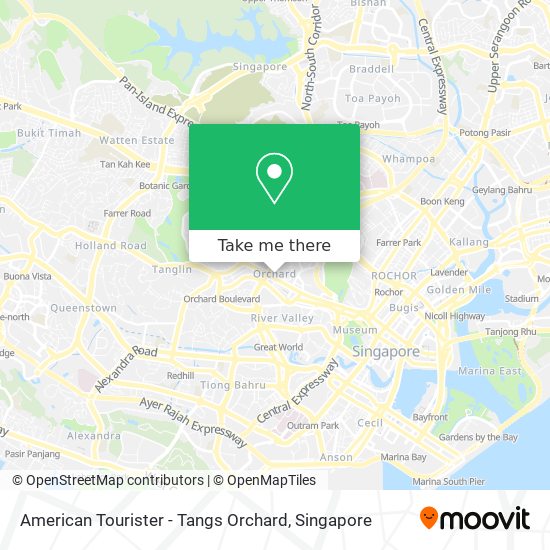American Tourister - Tangs Orchard map
