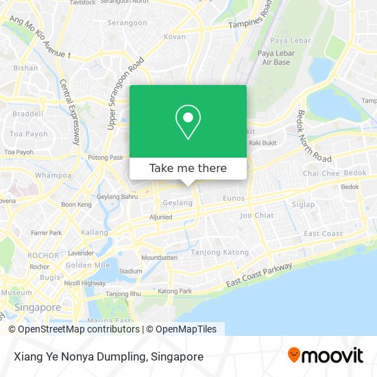 Xiang Ye Nonya Dumpling map