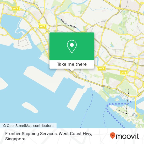 Frontier Shipping Services, West Coast Hwy map