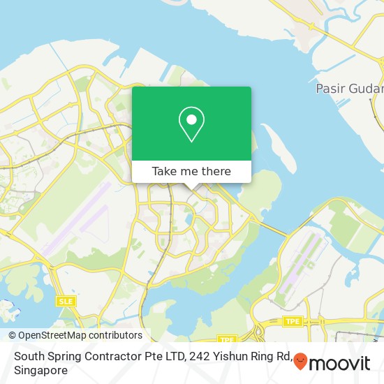 South Spring Contractor Pte LTD, 242 Yishun Ring Rd map
