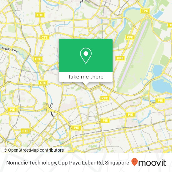 Nomadic Technology, Upp Paya Lebar Rd map