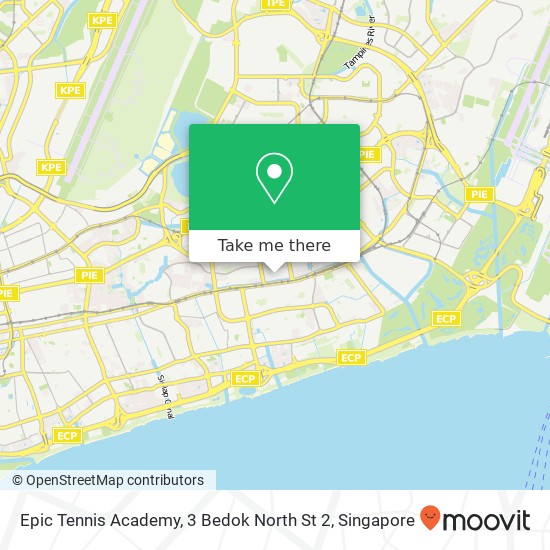 Epic Tennis Academy, 3 Bedok North St 2 map