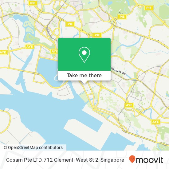 Cosam Pte LTD, 712 Clementi West St 2地图