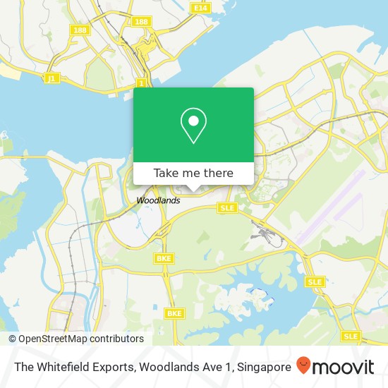 The Whitefield Exports, Woodlands Ave 1 map