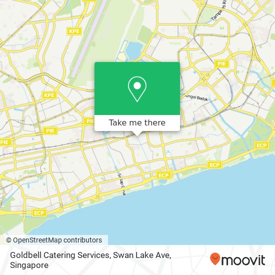 Goldbell Catering Services, Swan Lake Ave map