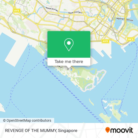 REVENGE OF THE MUMMY map