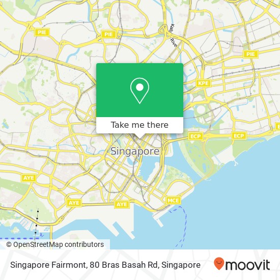 Singapore Fairmont, 80 Bras Basah Rd地图