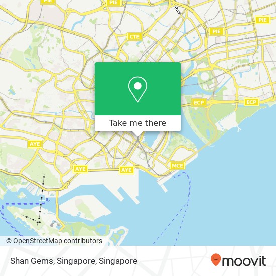 Shan Gems, Singapore map