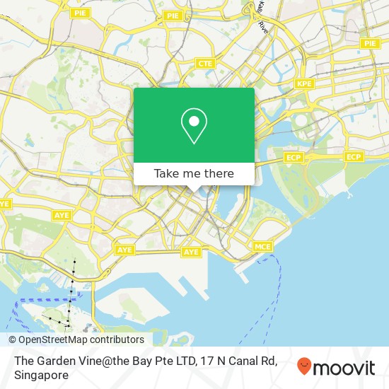 The Garden Vine@the Bay Pte LTD, 17 N Canal Rd map