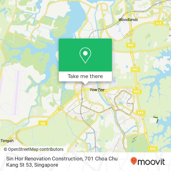 Sin Hor Renovation Construction, 701 Choa Chu Kang St 53 map