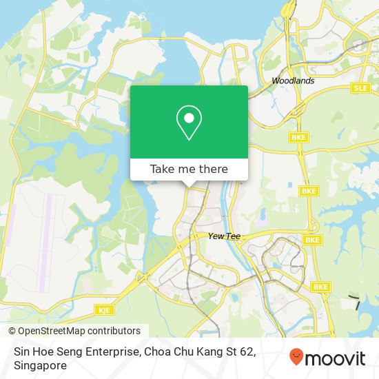 Sin Hoe Seng Enterprise, Choa Chu Kang St 62地图